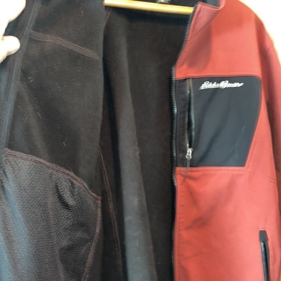 EDDIE Bauer Men's Windfoil Elite Softshell Jacket rust color size XLT retail$159 - Picture 12 of 16